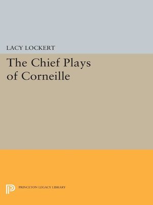 cover image of Chief Plays of Corneille